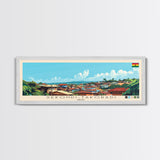 Sekondi-Takoradi, Ghana Panoramic Travel Poster Canvas Print, Sekondi-Takoradi, Ghana Painting, Ghana Art, Sekondi-Takoradi Panoramic Travel Art, Travel Painting