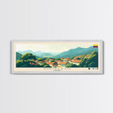 Sincelejo, Colombia Panoramic Travel Poster Canvas Print, Sincelejo, Colombia Painting, Colombia Art, Sincelejo Travel Art, Living Room Painting