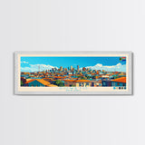 Soweto, South Africa Panoramic Travel Poster Canvas Print, Soweto, South Africa Painting, South Africa Art, Soweto Travel Art, Living Room Painting