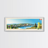 Sudbury, Canada Travel Poster Panoramic Canvas Print, Sudbury, Canada Painting, Canada Art, Sudbury Travel Art, Guest Room Painting