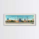 Tashkent, Uzbekistan Travel Poster Panoramic Canvas Print, Tashkent, Uzbekistan Painting, Uzbekistan Art, Tashkent Travel Art, Guest Room Painting