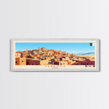 Tebessa, Algeria Panoramic Travel Poster Canvas Print, Tebessa, Algeria Painting, Algeria Art, Tebessa Panoramic Travel Art, Travel Painting