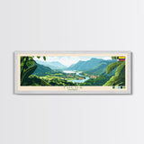 Tulua, Colombia Travel Poster Panoramic Canvas Print, Tulua, Colombia Painting, Colombia Art, Tulua Travel Art, Guest Room Painting