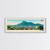 Tuxtla Gutierrez, Mexico Panoramic Travel Poster Canvas Print, Tuxtla Gutierrez, Mexico Painting, Mexico Art, Tuxtla Gutierrez Panoramic Travel Art, Travel Painting