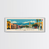 Aguascalientes, Mexico Panoramic Canvas Print, Aguascalientes, Mexico Painting, Mexico Art, Aguascalientes Travel Poster, Travel Art, Guest Room Painting