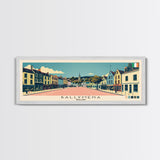 Ballymena, Ireland Panoramic Canvas Print, Ballymena, Ireland Painting, Ireland Art, Ballymena Travel Poster, Travel Art, Guest Room Painting