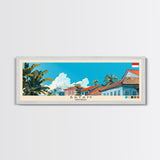 Batam, Indonesia Panoramic Canvas Print, Batam, Indonesia Painting, Indonesia Art, Batam Travel Poster, Travel Art, Vacation Gift