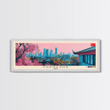 Changsha, China Panoramic Canvas Print, Changsha, China Painting, China Art, Changsha Travel Poster, Travel Art, Housewarming Gift