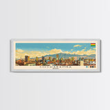 Cochabamba, Bolivia Panoramic Canvas Print, Cochabamba, Bolivia Painting, Bolivia Art, Cochabamba Travel Poster, Travel Art, Living Room Painting