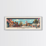 Doncaster, England Panoramic Canvas Print, Doncaster, England Painting, England Art, Doncaster Travel Poster, Travel Art, Guest Room Painting