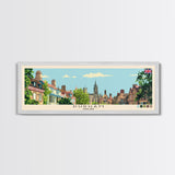 Durham, England Panoramic Canvas Print, Durham, England Painting, England Art, Durham Travel Poster, Travel Art, Vacation Gift