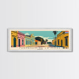 Fernando de la Mora, Paraguay Panoramic Canvas Print, Fernando de la Mora, Paraguay Painting, Paraguay Art, Fernando de la Mora Travel Poster, Travel Art, Guest Room Painting