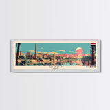 Gizeh, Egypt Panoramic Canvas Print, Gizeh, Egypt Painting, Egypt Art, Gizeh Travel Poster, Travel Art, Vacation Gift