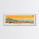 Hermosillo, Mexico Panoramic Canvas Print, Hermosillo, Mexico Painting, Mexico Art, Hermosillo Travel Poster, Travel Art, Living Room Painting