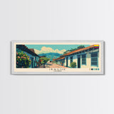 Ibague, Colombia Panoramic Canvas Print, Ibague, Colombia Painting, Colombia Art, Ibague Travel Poster, Travel Art, Living Room Painting