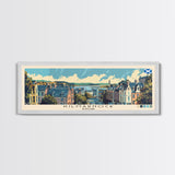 Kilmarnock, Scotland Panoramic Canvas Print, Kilmarnock, Scotland Painting, Scotland Art, Kilmarnock Travel Poster, Travel Art, Living Room Painting