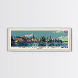 Kingston upon Hull, England Panoramic Canvas Print, Kingston upon Hull, England Painting, England Art, Kingston upon Hull Travel Poster, Travel Art, Housewarming Gift