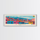 La Guardia, Bolivia Panoramic Canvas Print, La Guardia, Bolivia Painting, Bolivia Art, La Guardia Travel Poster, Travel Art, Guest Room Painting