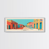 Limpio, Paraguay Panoramic Canvas Print, Limpio, Paraguay Painting, Paraguay Art, Limpio Travel Poster, Travel Art, Living Room Painting