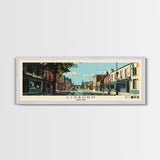 Lisburn, Ireland Panoramic Canvas Print, Lisburn, Ireland Painting, Ireland Art, Lisburn Travel Poster, Travel Art, Guest Room Painting