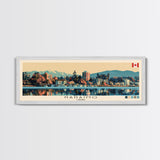 Nanaimo, Canada Panoramic Canvas Print, Nanaimo, Canada Painting, Canada Art, Nanaimo Travel Poster, Travel Art, Living Room Painting