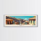 Potosi, Bolivia Panoramic Canvas Print, Potosi, Bolivia Painting, Bolivia Art, Potosi Travel Poster, Travel Art, Housewarming Gift