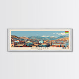 Riberalta, Bolivia Panoramic Canvas Print, Riberalta, Bolivia Painting, Bolivia Art, Riberalta Travel Poster, Travel Art, Living Room Painting