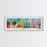 San Luis Potosi, Mexico Panoramic Canvas Print, San Luis Potosi, Mexico Painting, Mexico Art, San Luis Potosi Travel Poster, Travel Art, Guest Room Painting