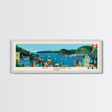 St. John's, Canada Panoramic Canvas Print, St. John's, Canada Painting, Canada Art, St. John's Travel Poster, Travel Art, Guest Room Painting