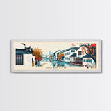 Suzhou, China Panoramic Canvas Print, Suzhou, China Painting, China Art, Suzhou Travel Poster, Travel Art, Living Room Painting