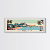 Townsville, Australia Panoramic Canvas Print, Townsville, Australia Painting, Australia Art, Townsville Travel Poster, Travel Art, Guest Room Painting