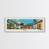 Tulua, Colombia Panoramic Canvas Print, Tulua, Colombia Painting, Colombia Art, Tulua Travel Poster, Travel Art, Living Room Painting