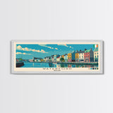 Waterford, Ireland Panoramic Canvas Print, Waterford, Ireland Painting, Ireland Art, Waterford Travel Poster, Travel Art, Housewarming Gift