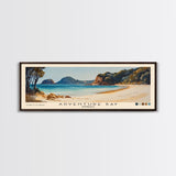 Adventure Bay, Australia Watercolor Beach Print, Vacation Gift, Australia Wall Art, Framed Canvas Print, Framed Beach Painting