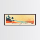 Alappuzha Beach, India Watercolor Print, Vacation Gift, India Wall Art, Beach Painting, Beach Decor, Large Wall Art, Wood Frame Art