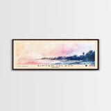 Bintan Island, Indonesia Watercolor Beach Print, Vacation Gift, Indonesia Wall Art, Framed Canvas Print, Framed Beach Painting