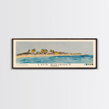 Los Roques, Venezuela Watercolor Beach Print, Vacation Gift, Venezuela Wall Art, Framed Canvas Print, Framed Beach Painting