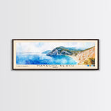 Navagio Beach, Greece Watercolor Beach Print, Vacation Gift, Greece Wall Art, Beach Painting, Beach Decor, Beach Painting