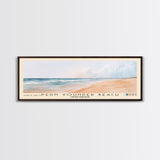 Pedn Vounder Beach, United Kingdom Watercolor Beach Print, Vacation Gift, United Kingdom Wall Art, Framed Canvas Print, Framed Beach Painting