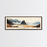 Piha Beach, New Zealand Watercolor Print, Vacation Gift, New Zealand Wall Art, Beach Painting, Beach Decor, Large Wall Art, Wood Frame Art