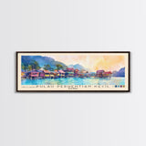 Pulau Perhentian Kecil, Malaysia Watercolor Beach Print, Vacation Gift, Malaysia Wall Art, Framed Canvas Print, Framed Beach Painting