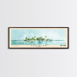 San Blas, Panamá Watercolor Beach Print, Vacation Gift, Panamá Wall Art, Framed Canvas Print, Framed Beach Painting