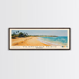 Vilanculos Beach, Mozambique Watercolor Print, Vacation Gift, Mozambique Wall Art, Beach Painting, Beach Decor, Large Wall Art, Wood Frame Art