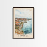 Ahtopol, Bulgaria Watercolor Beach Print, Vacation Gift, Bulgaria Wall Art, Beach Painting, Beach Decor, Beach Painting