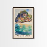 Apo Island, Philippines Watercolor Beach Print, Vacation Gift, Philippines Wall Art, Beach Painting, Beach Decor, Beach Painting