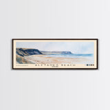 Álftanes Beach, Iceland Watercolor Print, Vacation Gift, Iceland Wall Art, Beach Painting, Beach Decor, Large Wall Art, Wood Frame Art