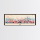 Kielce Poland Wall Art, Panoramic Travel Poster, Panoramic Framed Canvas Print, City Wall Art, Wall Hanging Home Decor, Travel Art