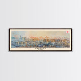 Kursk Russia Travel Art, City Art, Framed Canvas Print or Metal Wall Art, Europe Travel Poster, Panoramic Wall Art, Extra Wide Wall Art