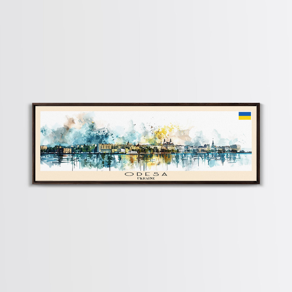 Odesa Ukraine Travel Print Wall Art, Panoramic City Art, Travel Art, Wall Decor, Vacation Gift, Framed Canvas Print Or Metal Art