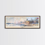 Tver Russia Travel Art, City Art, Framed Canvas Print or Metal Wall Art, Europe Travel Poster, Panoramic Wall Art, Extra Wide Wall Art